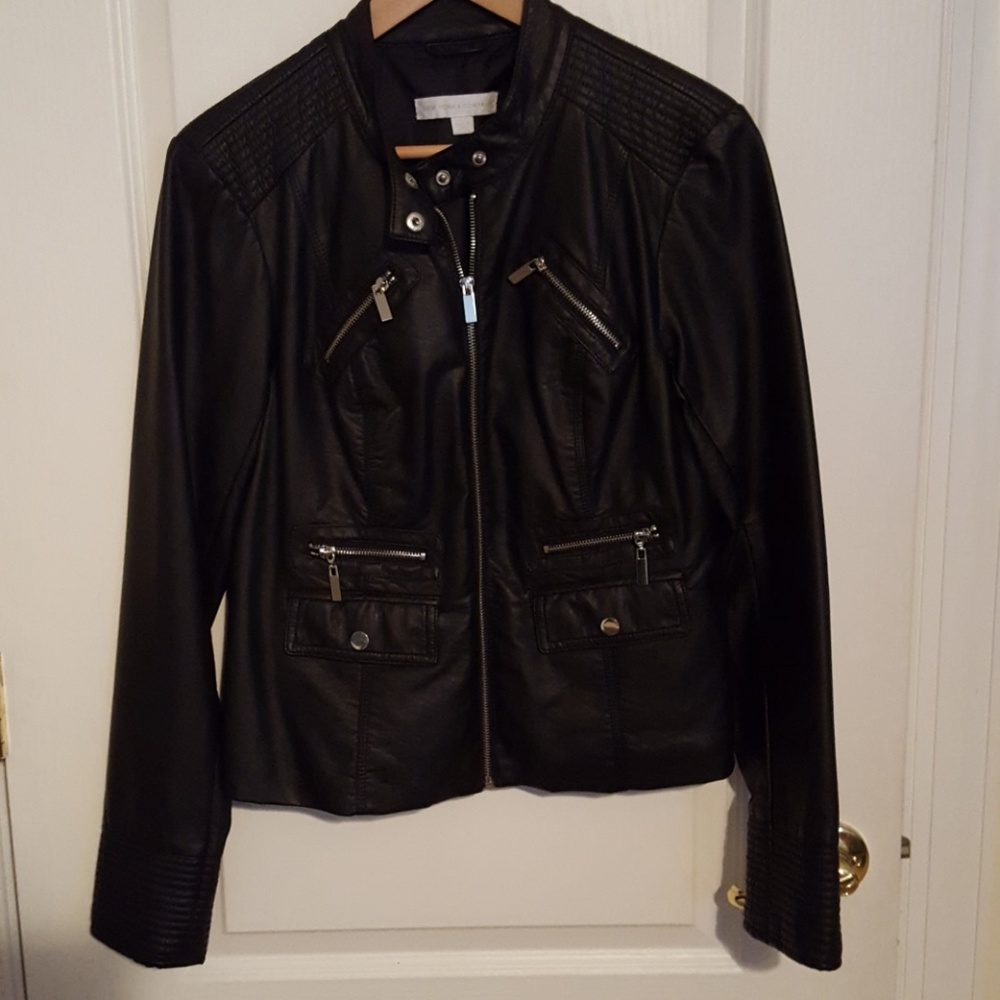 Ladies pleather jacket - Like New by NY&C